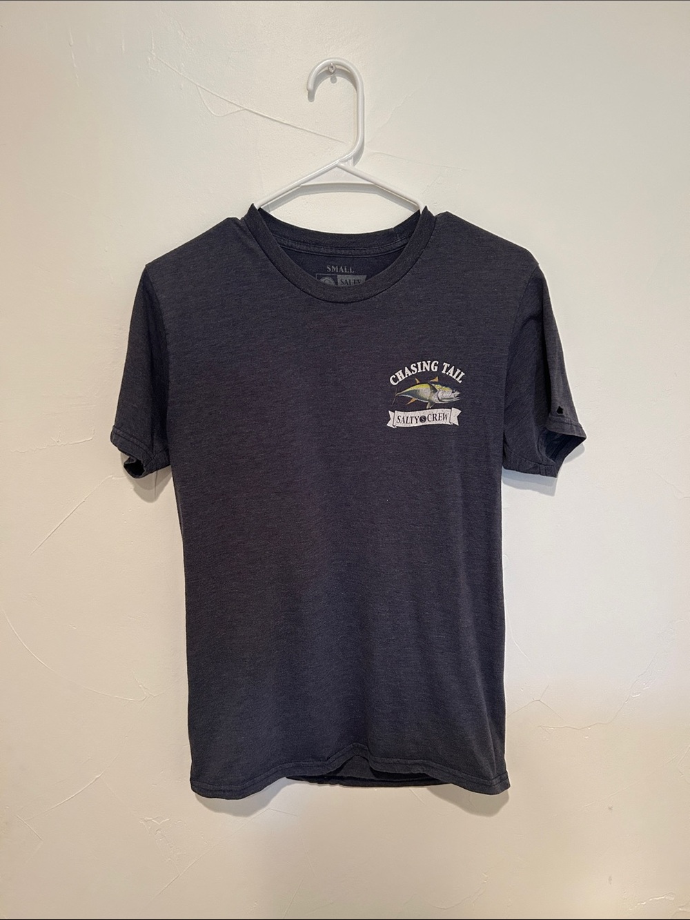 Salty Crew Dark Gray 'Chasing Tail' Short Sleeve Tee